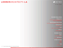 Tablet Screenshot of lehrerarchitects.com